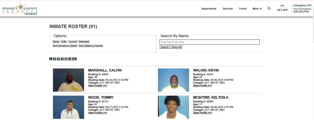Current Inmate List